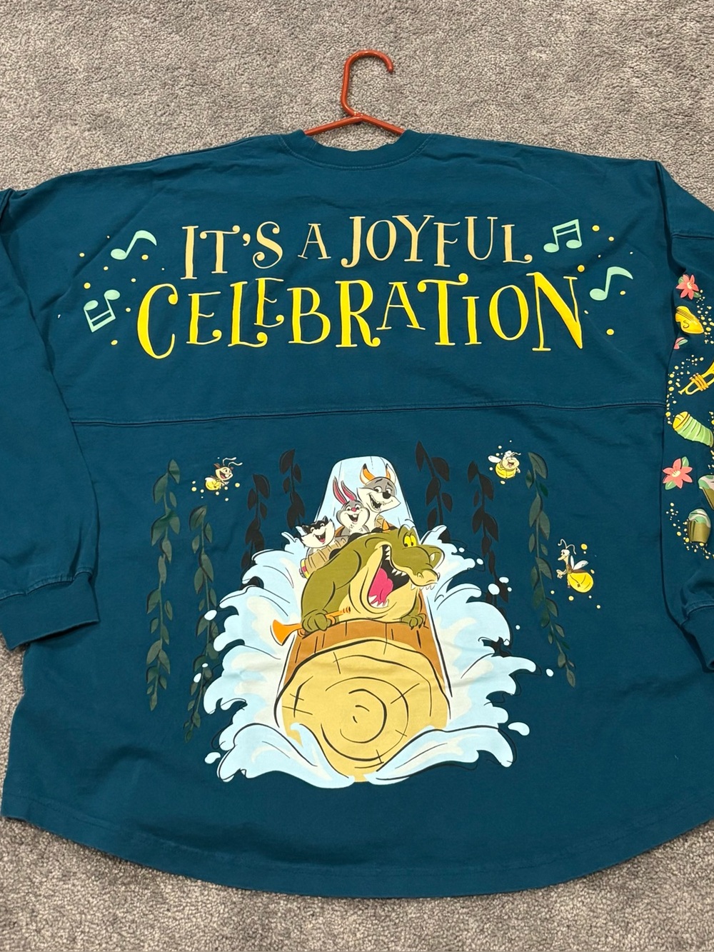 Disney Teal "It's a Joyful Celebration" Pullover Sweatshirt